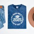 Proud Uncle Of a Class Of 2025 Graduate Graduation 2025 Mineral Wash Tshirts Mineral Navy