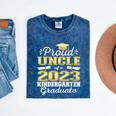 Proud Uncle Of Kindergarten Graduate 2023 Graduation Uncle Mineral Wash Tshirts Mineral Navy