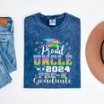 Proud Uncle Of PreK School Graduate 2024 Graduation Uncle Mineral Wash Tshirts Mineral Navy