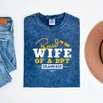 Proud Wife Of a DPT Graduate Graduation Grad Mineral Wash Tshirts Mineral Navy