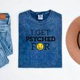 I Get Psyched For Psychology Psychologist Graduation Mineral Wash Tshirts Mineral Navy