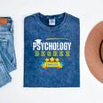 Psychology Degree Graduation Senior Celebration Grad Party Mineral Wash Tshirts Mineral Navy