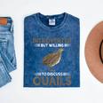 Quail Bird Lover Introvert Quail Mineral Wash Tshirts Mineral Navy