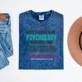 Qualified Psychologist PhD PsyD Shirt Graduation Mineral Wash Tshirts Mineral Navy