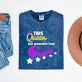 Queen 6th Grade Graduation For Girls Mineral Wash Tshirts Mineral Navy