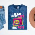 Rad Just Like The 90s 90s Aesthetic Nostalgia 1990s Retro Mineral Wash Tshirts Mineral Navy