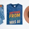 Retro AI Nostalgia Quote Distressed Vintage Mineral Wash Tshirts Mineral Navy Retro AI Nostalgia Quote Distressed Vintage Mineral Wash Tshirts Mineral Navy