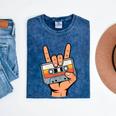 Retro Cassette Tape For 80s & 90s Nostalgia Mineral Wash Tshirts Mineral Navy