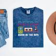 Retro Gaming Nostalgia Tee Perfect For 90s Lovers Premium Tri-Blend Mineral Wash Tshirts Mineral Navy