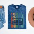 Retro Nineties Style Audio Tape Nostalgia Year 1990 Premium Tri-Blend Mineral Wash Tshirts Mineral Navy