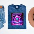 Retro Nostalgia Vaporwave- Error 404 Mineral Wash Tshirts Mineral Navy