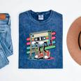 Retro Old Cassette Tape Cartoon With Walker Nostalgia Premium Tri-Blend Mineral Wash Tshirts Mineral Navy