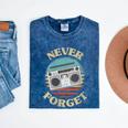 Retro Radio Never Forget Nostalgia Vintage Mineral Wash Tshirts Mineral Navy