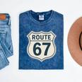 Retro Route 67 Highway Sign Vintage Road Nostalgia Premium Tri-Blend Mineral Wash Tshirts Mineral Navy Retro Route 67 Highway Sign Vintage Road Nostalgia Premium Tri-Blend Mineral Wash Tshirts Mineral Navy