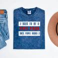 Retro Sarcastic Introvert I Used To Be A People Person Mineral Wash Tshirts Mineral Navy