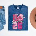 Retro Senior 2026 Coquette Bow Graduation Class Of 2026 Mineral Wash Tshirts Mineral Navy