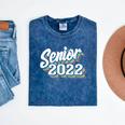 Retro Senior Class Of 2022 Men Women Graduation 90's Grad Mineral Wash Tshirts Mineral Navy
