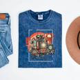 Retro Tech Stack 80s 90s Nostalgia Analog TV Cameras Mineral Wash Tshirts Mineral Navy