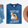 Rosie Riveter Nurse Shirt Nurse Graduation Shirt Mineral Wash Tshirts Mineral Navy