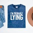 Sarcasm Humor Sassy Quote For Introvert People Mineral Wash Tshirts Mineral Navy