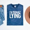 Sarcasm Humor Sassy Quote For Introvert People Mineral Wash Tshirts Mineral Navy