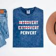 Sarcastic Introvert Extrover Pervert Men Women Mineral Wash Tshirts Mineral Navy Sarcastic Introvert Extrover Pervert Men Women Mineral Wash Tshirts Mineral Navy
