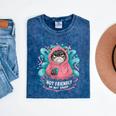 Sarcastic Loner Introvert Clothing Not Friendly Do Not Touch Small Mineral Wash Tshirts Mineral Navy