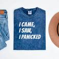 I Came I Saw Joke For Shy Type And Introverts Mineral Wash Tshirts Mineral Navy