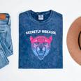 Secretly Bisexual Bi Introvert Bi Pride Antisocial LGBTQ Mineral Wash Tshirts Mineral Navy
