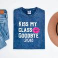 Sen18r Shirt Senior 2018 Graduation Kiss Lips Mineral Wash Tshirts Mineral Navy