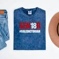 Senior 2018 Valedictorian School Colors Graduation Mineral Wash Tshirts Mineral Navy
