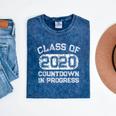 Senior 2020 Countdown To Graduation T-Shirt Mineral Wash Tshirts Mineral Navy