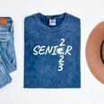 Senior 2023 Fishing Graduation Mineral Wash Tshirts Mineral Navy