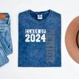 Senior 2024 Class Of 2024 Seniors Graduation 2024 Senior 24 Mineral Wash Tshirts Mineral Navy