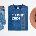 Senior 2024 Class Of 2024 Seniors Graduation 2024 Graduate Mineral Wash Tshirts Mineral Navy