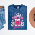 Senior 2026 Class Of 26 Coquette Pink Bow Graduation Sister Mineral Wash Tshirts Mineral Navy