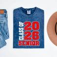 Senior 2026 Class Of 2026 Graduation Mineral Wash Tshirts Mineral Navy