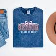 Senior 2026 Coquette Bow Class Of 2026 Graduation Graduate Mineral Wash Tshirts Mineral Navy