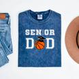 Senior 2026 Dad Basketball Graduation Mineral Wash Tshirts Mineral Navy