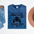 Senior 2026 Final Level Gamer Graduation 2026 Mineral Wash Tshirts Mineral Navy