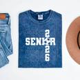 Senior 2026 Soccer Player Class Of 2026 Senior Graduation Mineral Wash Tshirts Mineral Navy
