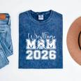 Senior 2026 Wrestling Mom Proud Senior 2026 Mom Graduation Mineral Wash Tshirts Mineral Navy