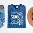 Senior 2027 Class Of 2027 Graduation Senior Grad 2027 Mineral Wash Tshirts Mineral Navy