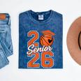 Senior Basketball Class Of 2026 Crew Basketball Graduation Mineral Wash Tshirts Mineral Navy