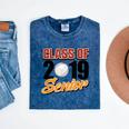 Senior Class Of 2019 Tshirt Graduation School Baseball Mineral Wash Tshirts Mineral Navy