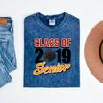 Senior Class Of 2019 Tshirt Graduation Students Hockey Mineral Wash Tshirts Mineral Navy