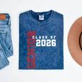 Senior Class Of 2026 Graduation Grad 26 Mineral Wash Tshirts Mineral Navy