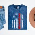 Senior Class Of 2026 Patriotic American USA Flag Graduation Mineral Wash Tshirts Mineral Navy