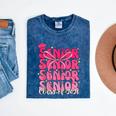 Senior Class Of 2026 Pink Coquette Bow Graduation 2026 Mineral Wash Tshirts Mineral Navy