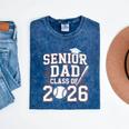 Senior Dad Class Of 2026 Graduate Baseball 2026 Graduation Mineral Wash Tshirts Mineral Navy